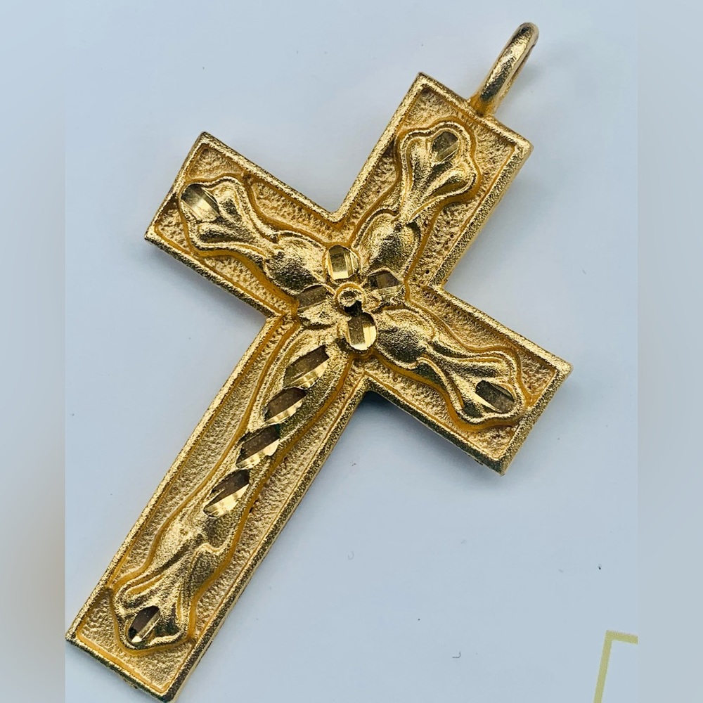 Gold Tone Cross